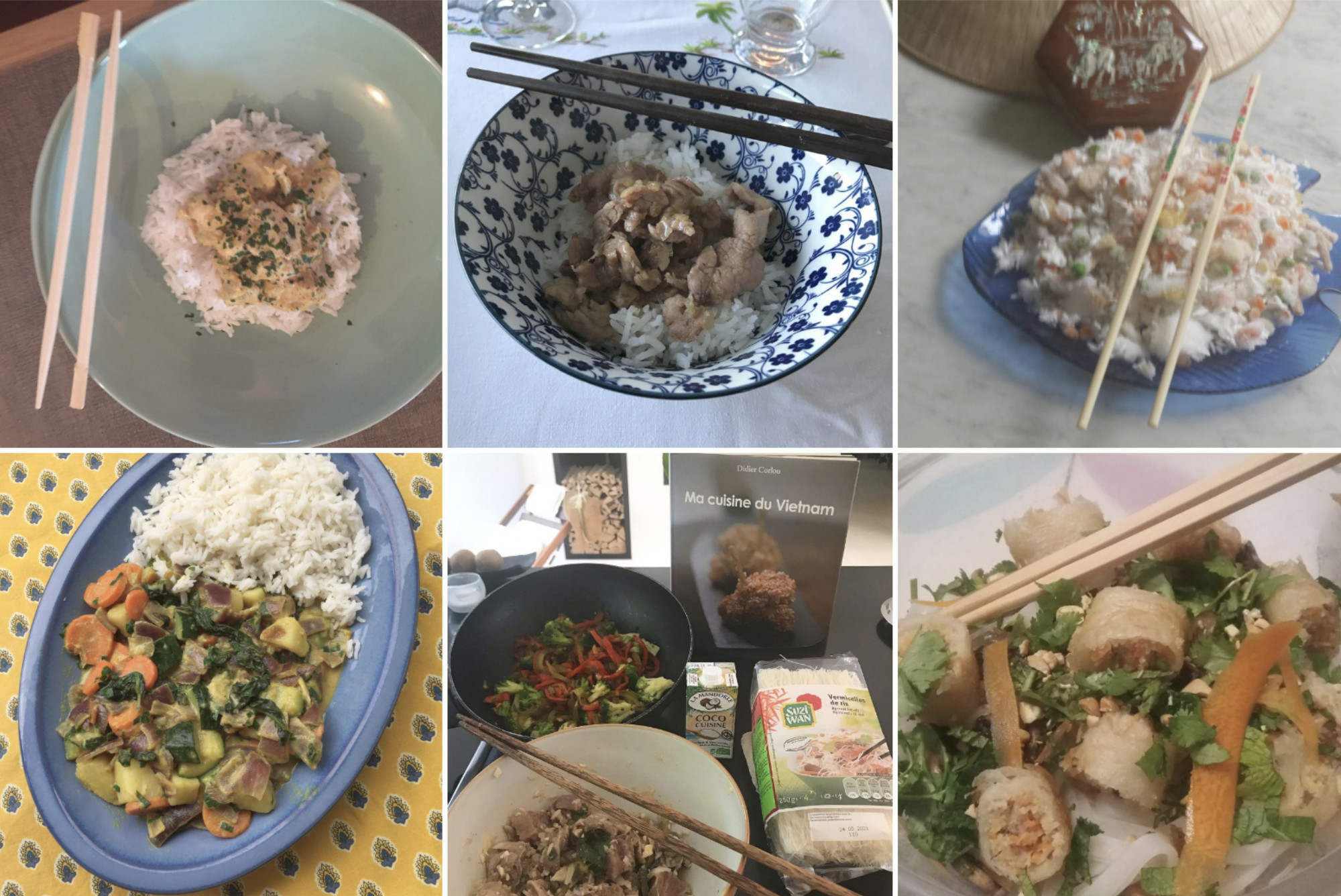 Plats participants au dîner solidaire