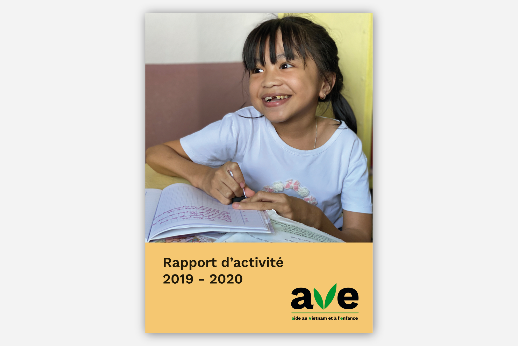 La couverture du rapport d'activité 2019-2020